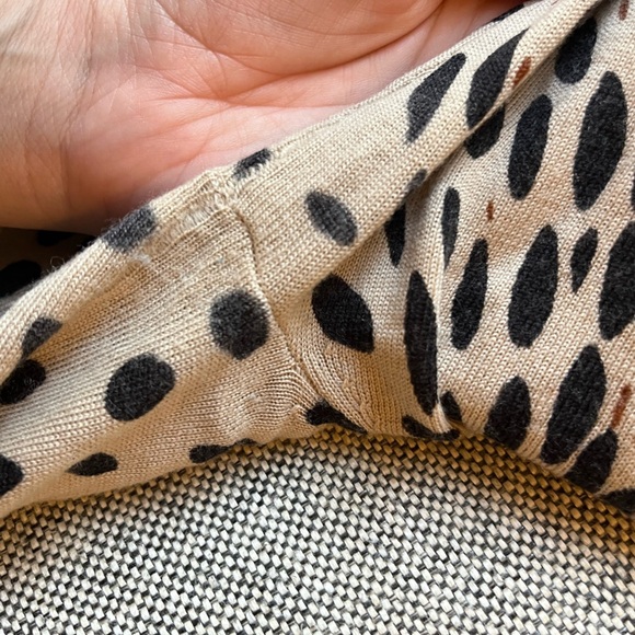 ✨ Vintage Leopard Print J.Crew Merino Wool Cardigan , Size: S - Picture 8 of 17